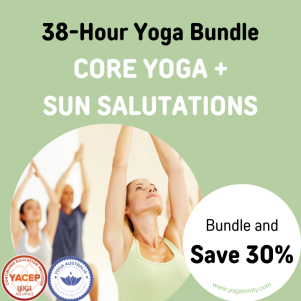 core yoga sun salutations yoga pilates course bundle