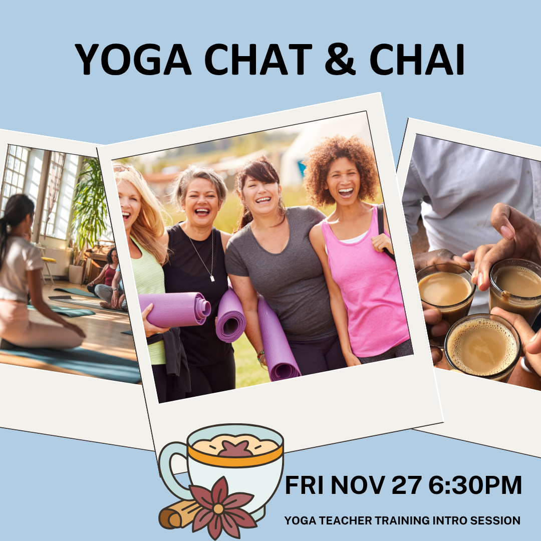 yoga chat and chai free introductory session gawler. Yoga Teacher Training info session.