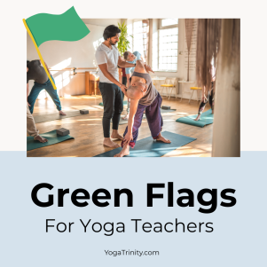 green flags for yoga teachers